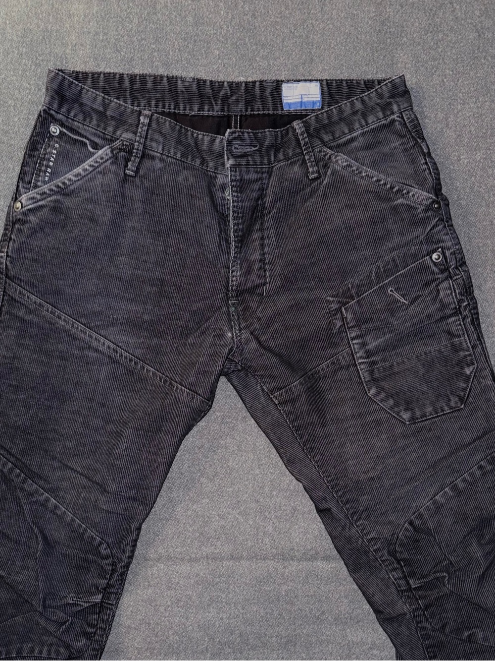 G.Star Raw Denim Black Corduroy Men’s Pants